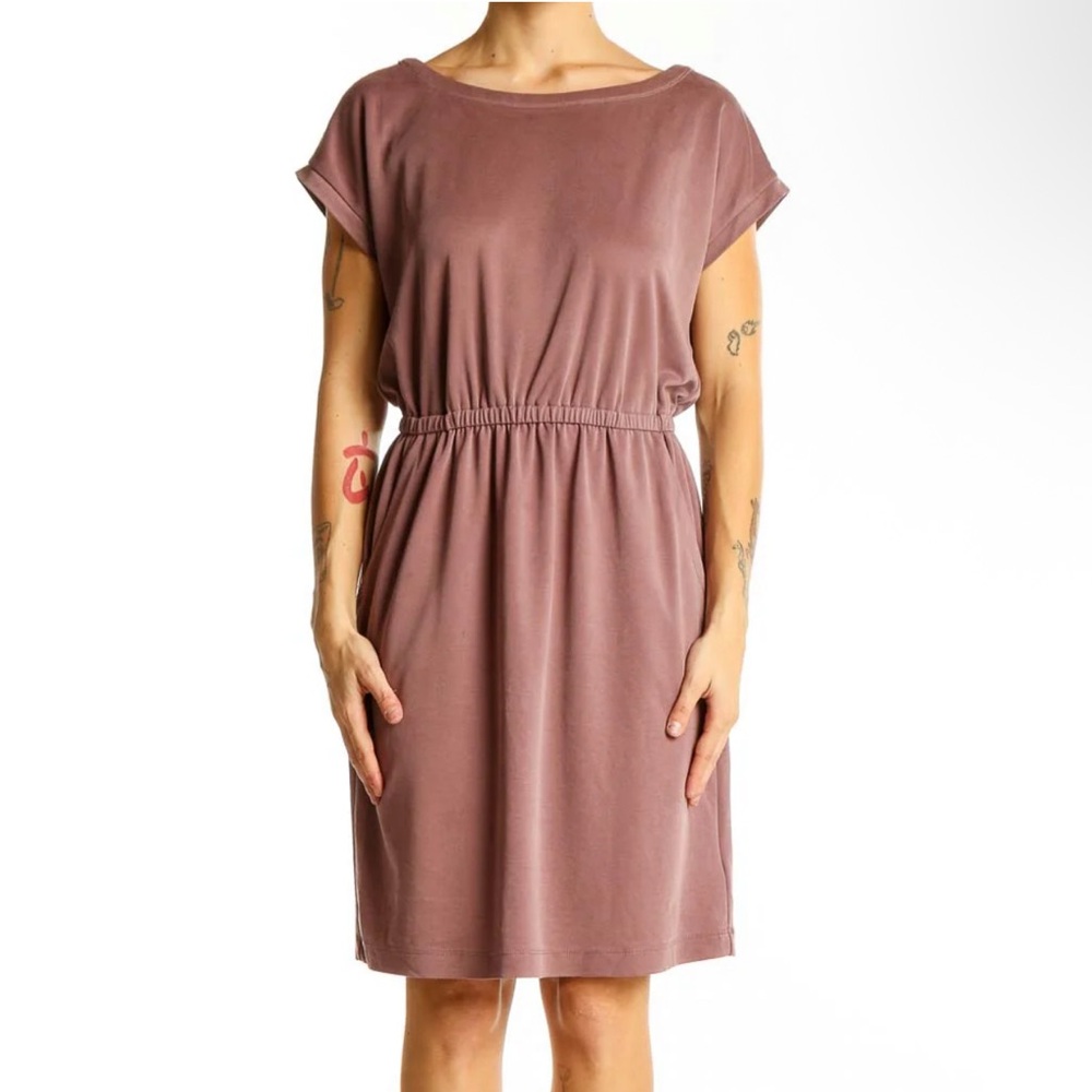 Nicole Miller Mauve Modal Blend Casual Dress Size L